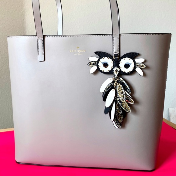 Kate Spade Owl Little Len Leather Tote - Picture 4 of 8